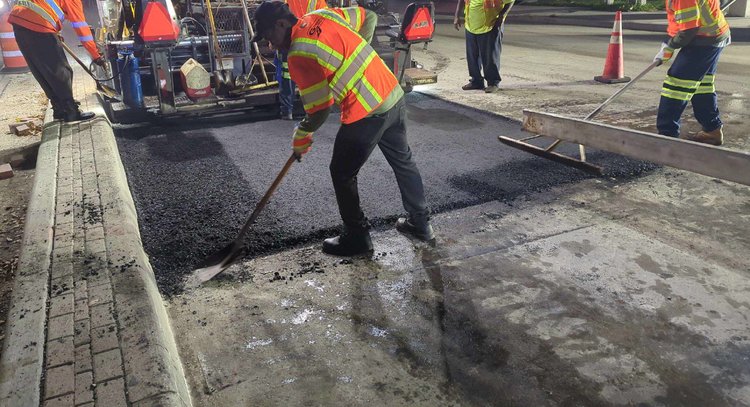 Asphalt Placement   April 2025