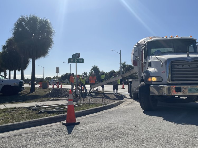 concrete pouring operations   March 2025