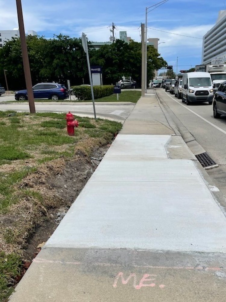 removal and replacement of existing sidewalk  June 2025