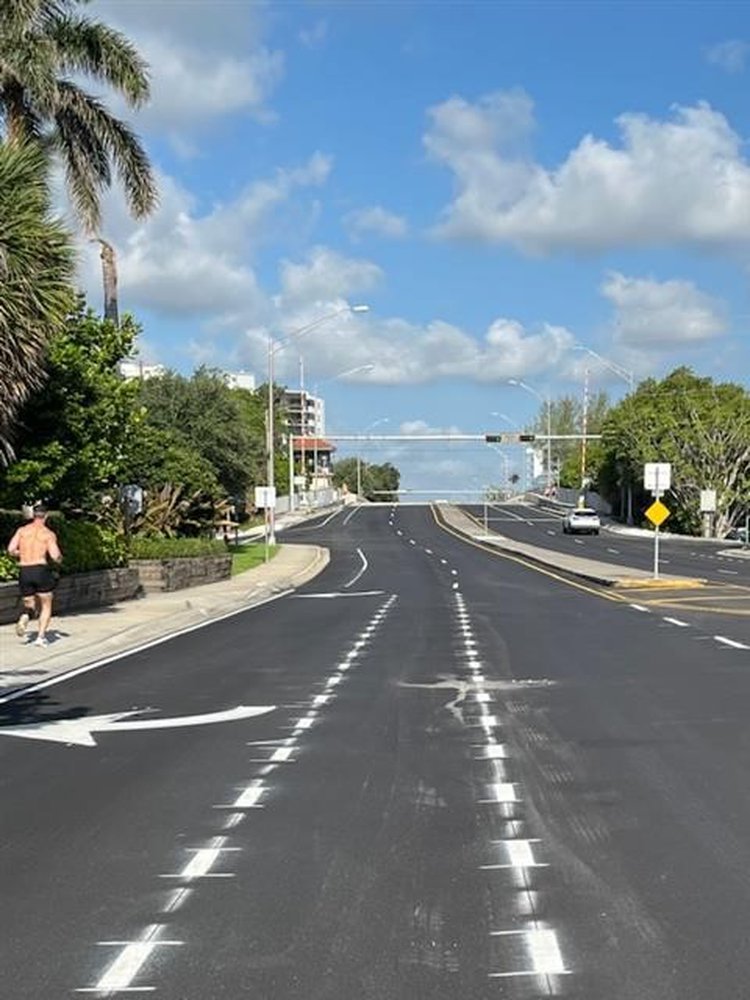 Completed Asphalt milling and resurfacing WB NE 14th Street_August 2025