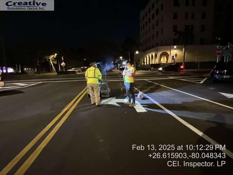 Nighttime Thermoplastic Operations   February 2025