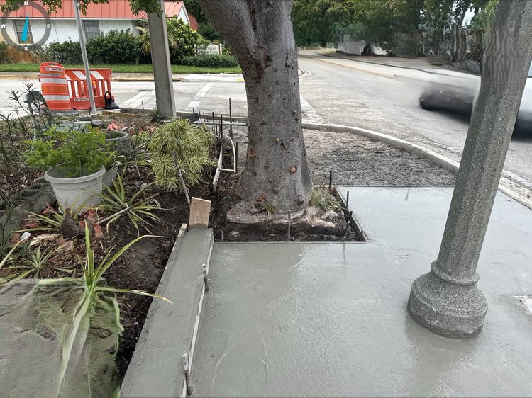 Sidewalk installation   June 2025