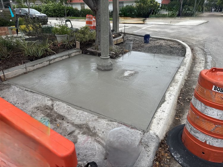 Sidewalk Construction   June 2025