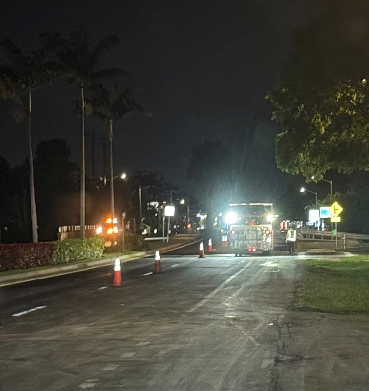 Closure in preparation of pavement strping on SR 5   June 2025