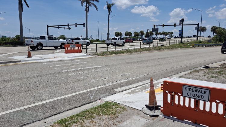 Sidewalk Replacement ? Okeechobee Blvd  off ramp to I 95 North   June 2025