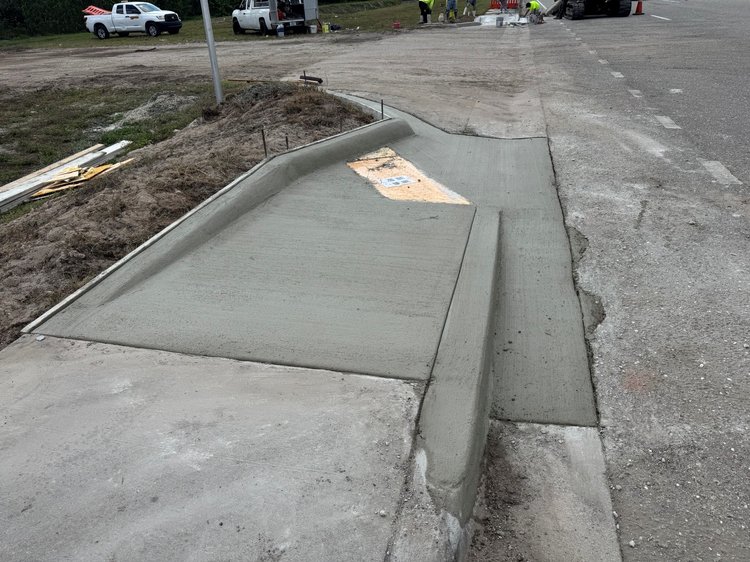 Concrete ADA Ramp operation   February 2025
