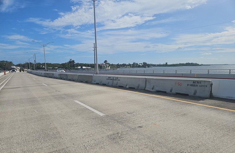 Setting type K barrier wall preparing for Phase 2 MOT transition, Nov. 2024