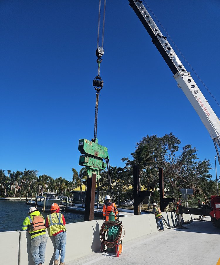 Removal of Phase I Temporary Utility Support Piling, Dec. 2024