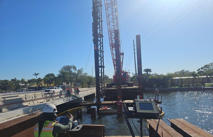 Pile driving analysis of trestle pile bent 5 and 6, March 2025