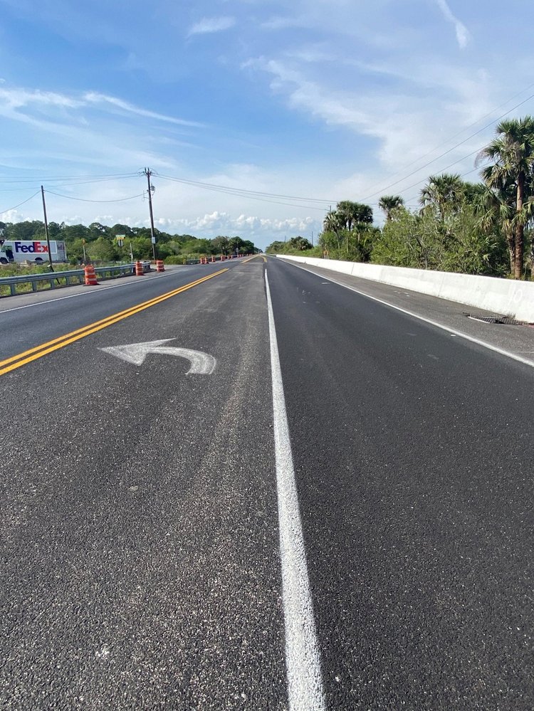 New left turn lane at SW Tommy Clements Street, Feb. 2025