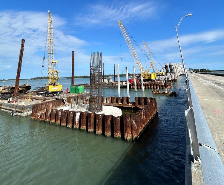 Main Bridge  West side of ICWW, Jan. 2025