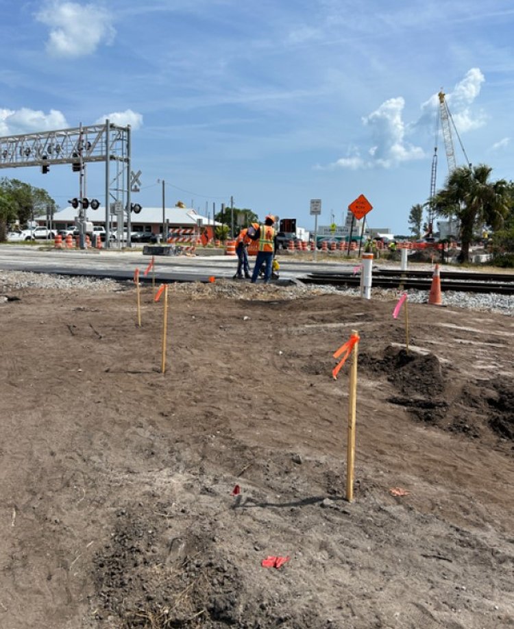 Marina Access  New FEC Railway Crossing, April 2025